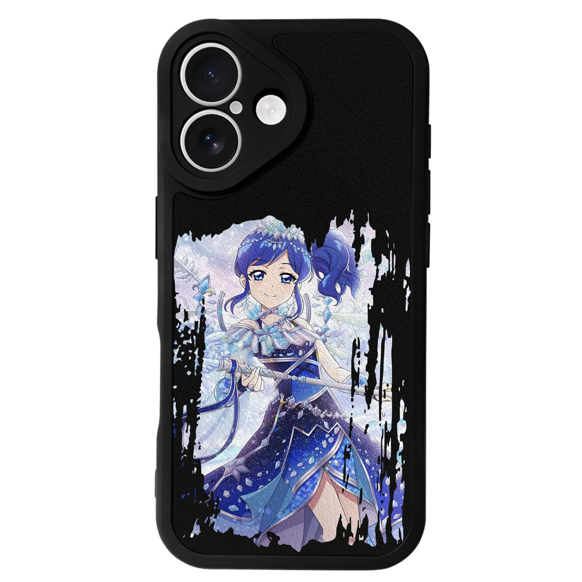 アイカツ グッズ 霧矢 あおい - IPhone 16シリーズ対応 ・ シリコンスマホケース ・ レザー調 ・ 高精度フィット ・ 耐衝撃 ・ ワイヤレス充電対応 ・ 精密カット